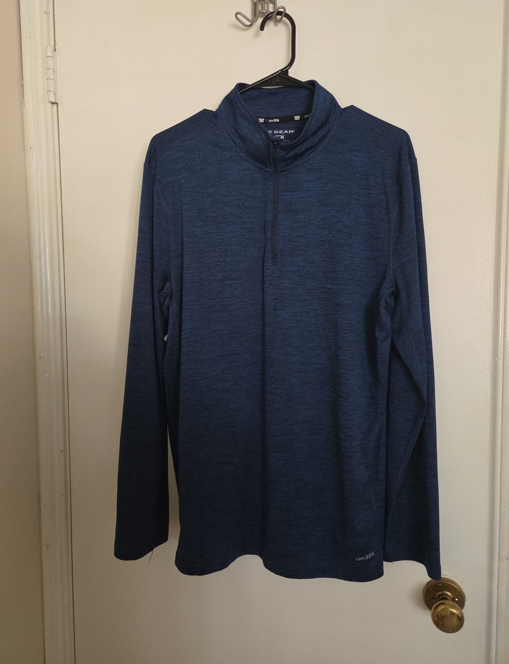 tek gear Men’s Navy Heather Quarter-Zip Performance Pullover